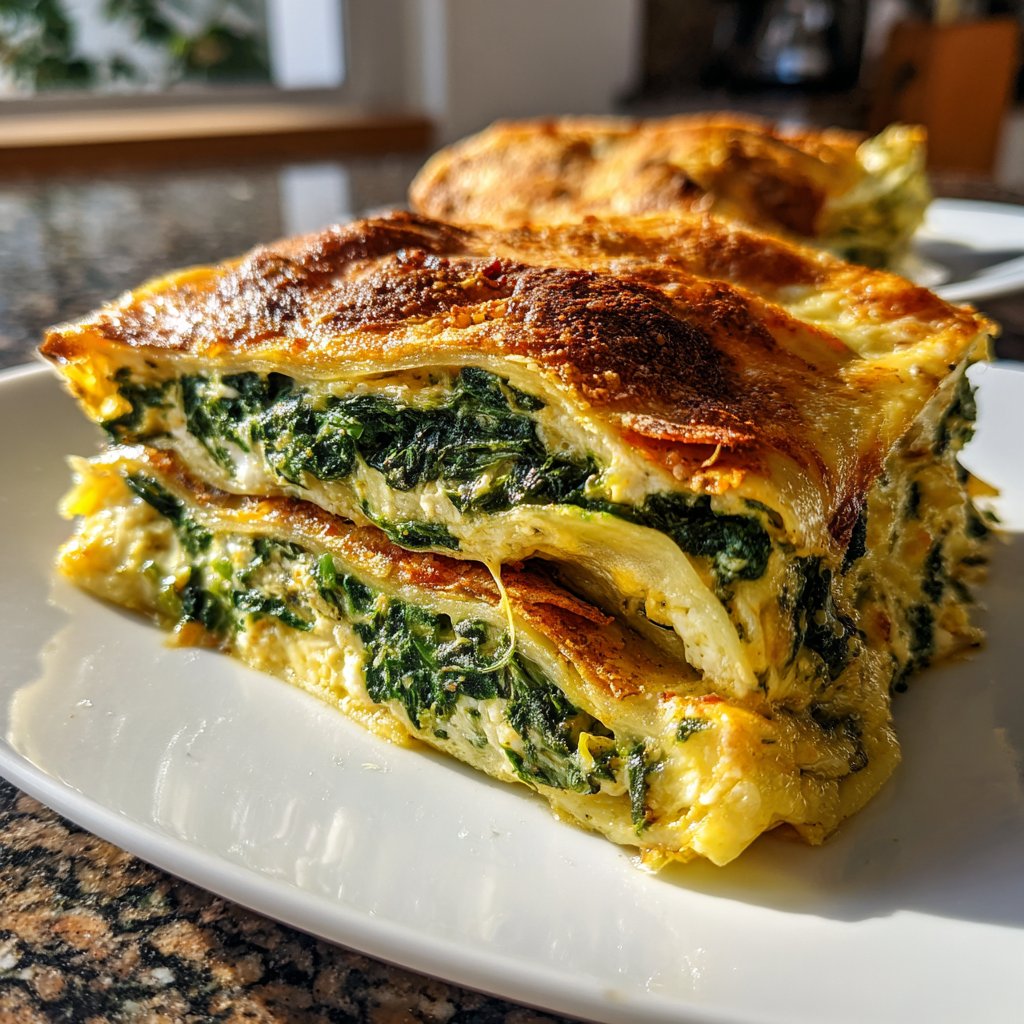 Lasagne mit Spinat und Ricotta