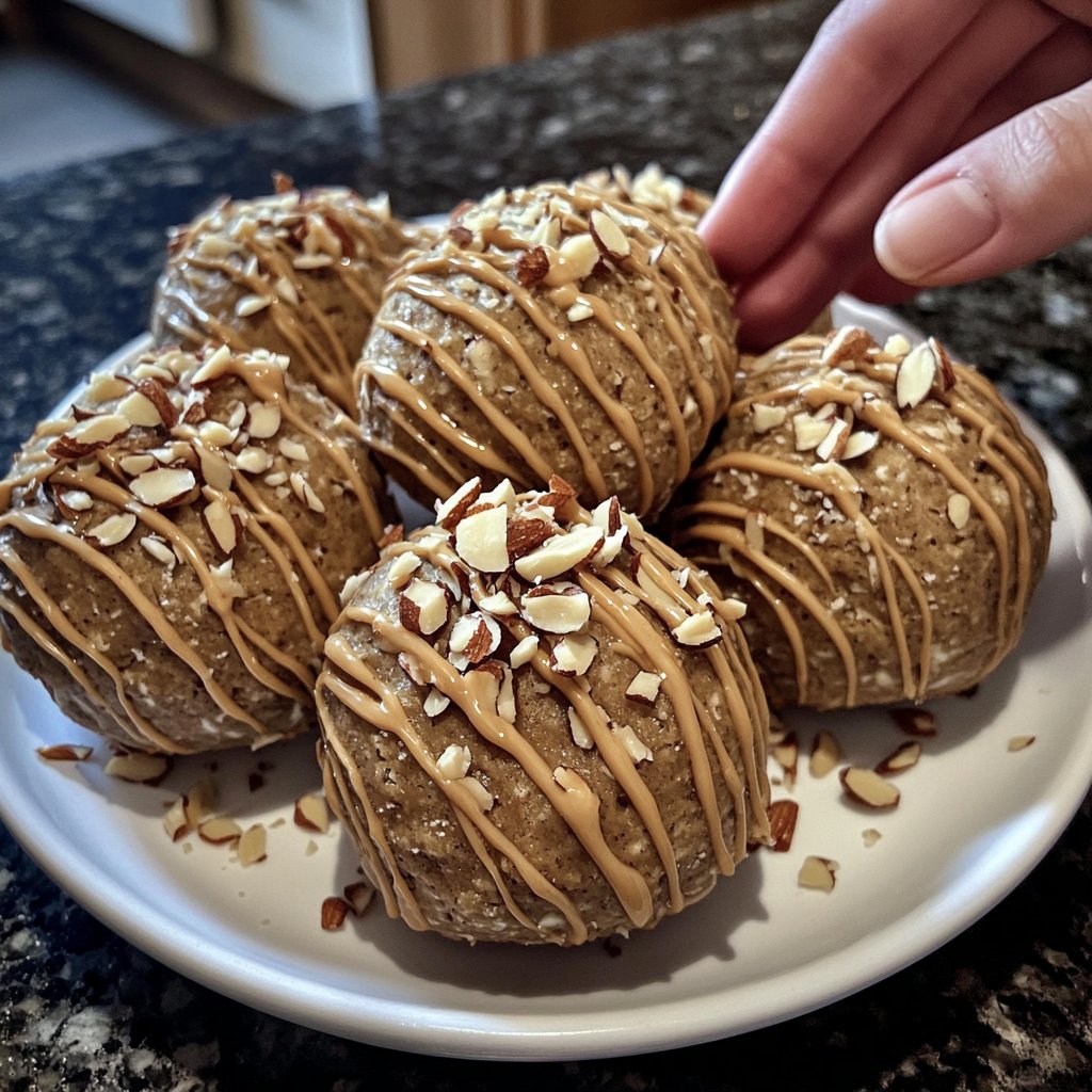 Protein Bällchen mit Mandelmus