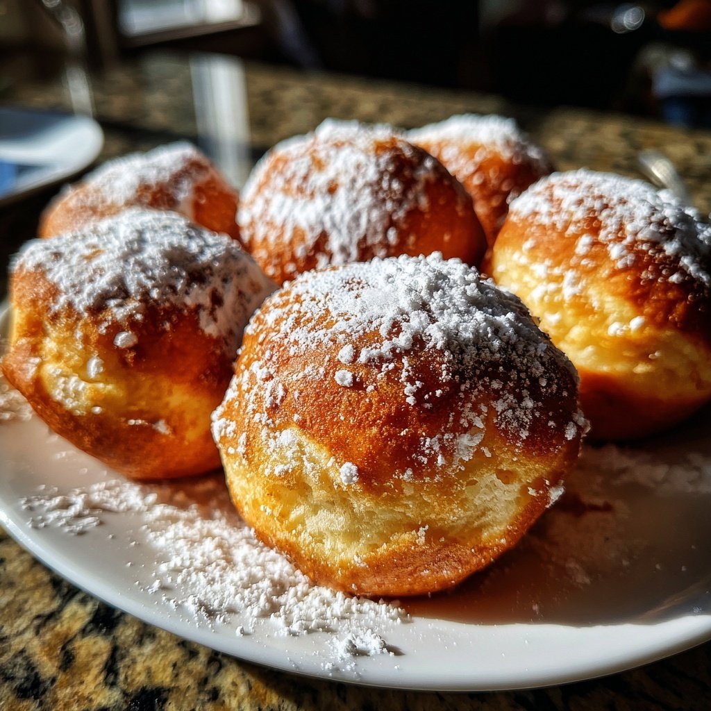 Quarkbällchen mit Joghurtteig