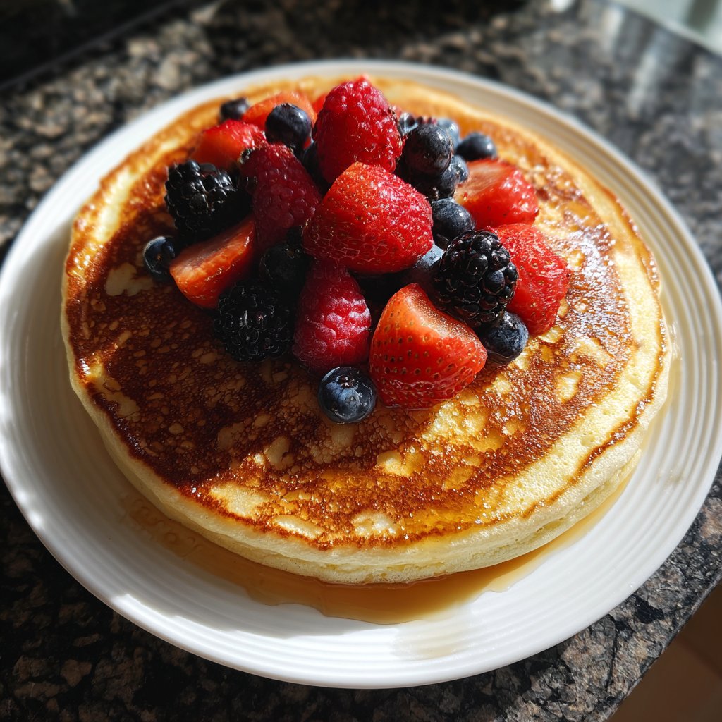 Pfannkuchen mit Joghurtteig