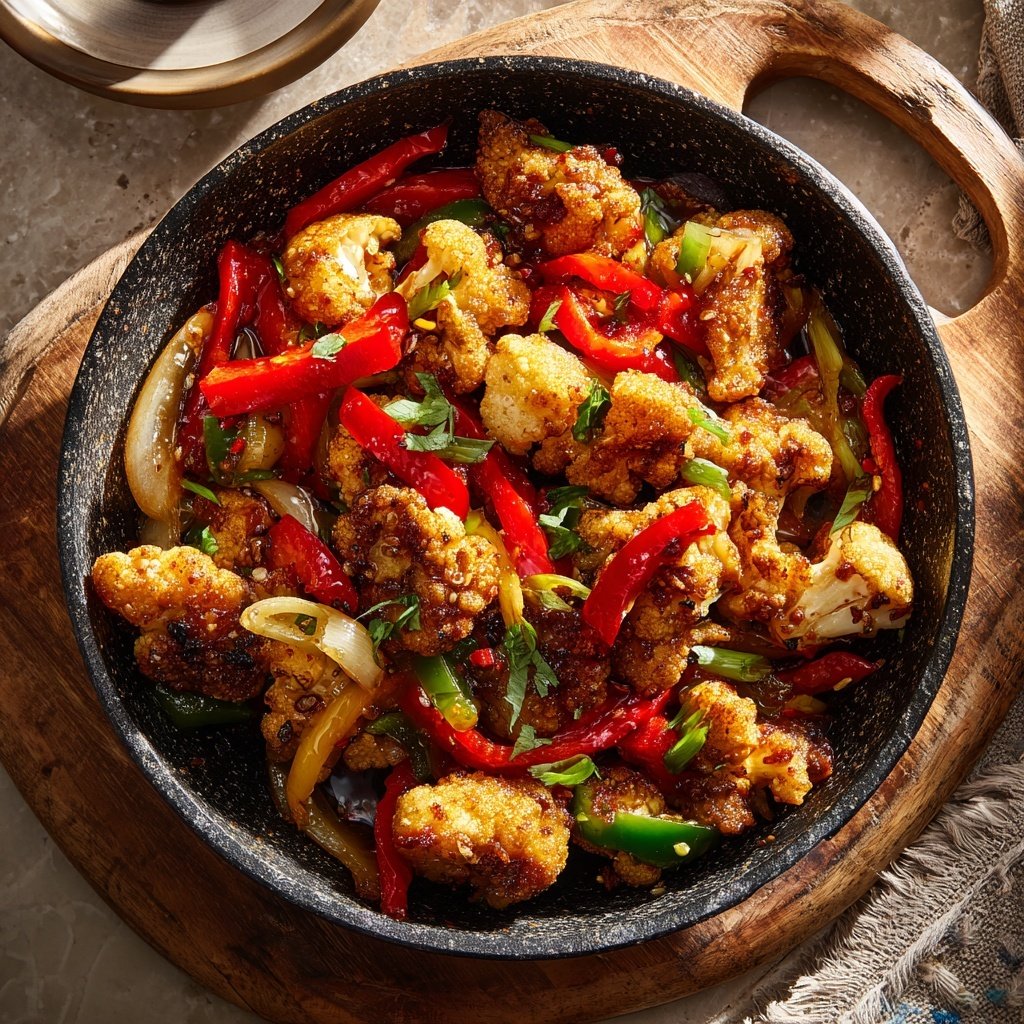 Blumenkohl Pfanne Asiatisch