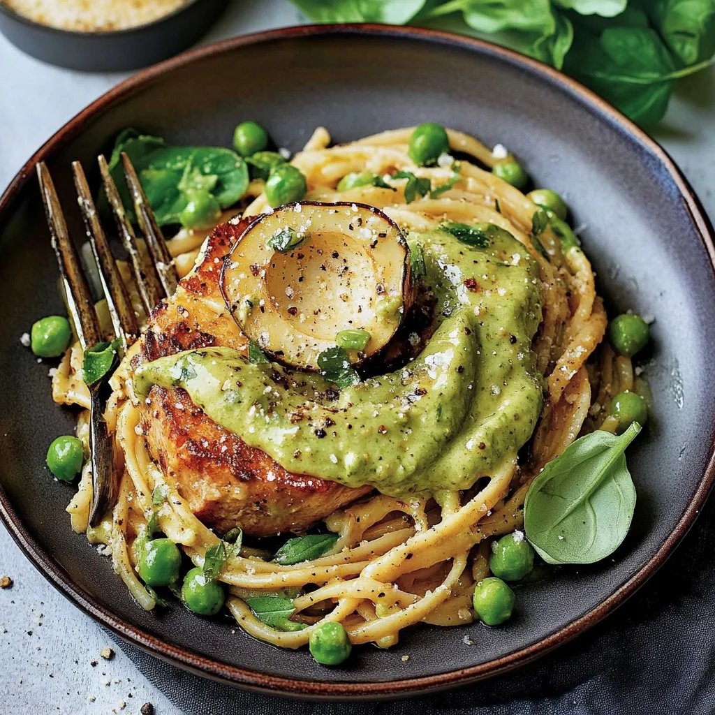 Pasta mit cremiger Avocado-Sauce