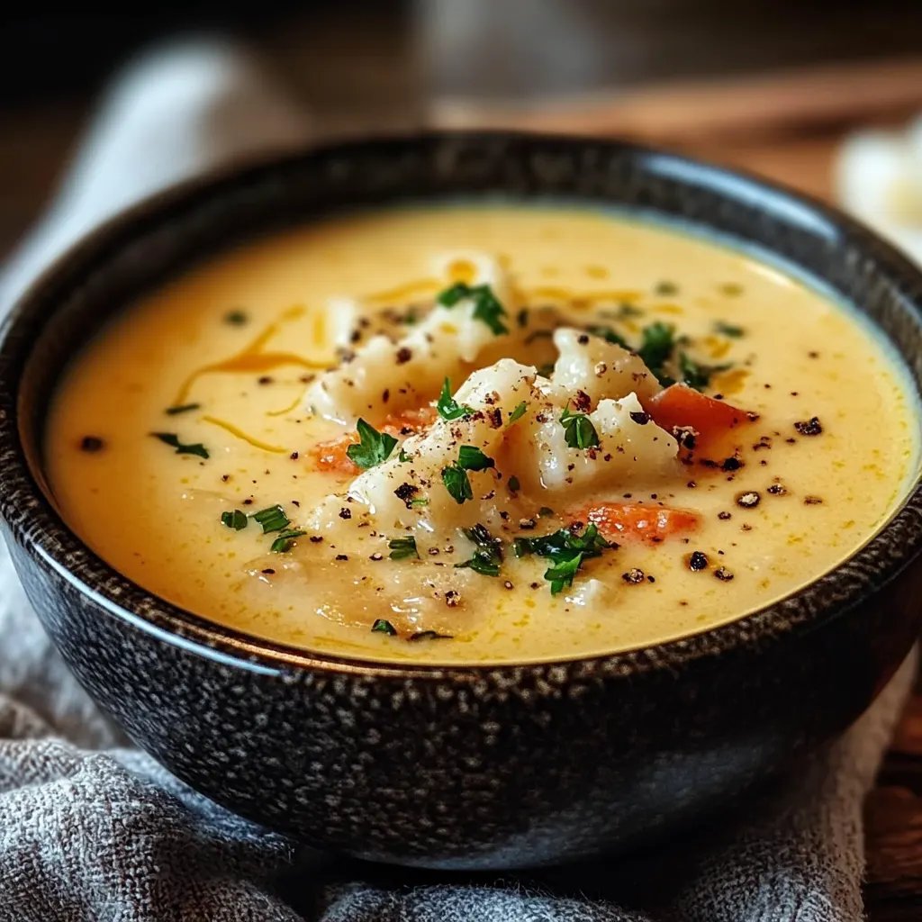 Cremige Garnelensuppe