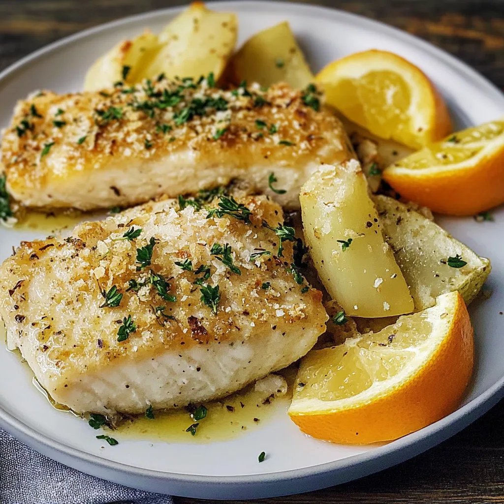 Fisch in Parmesankruste