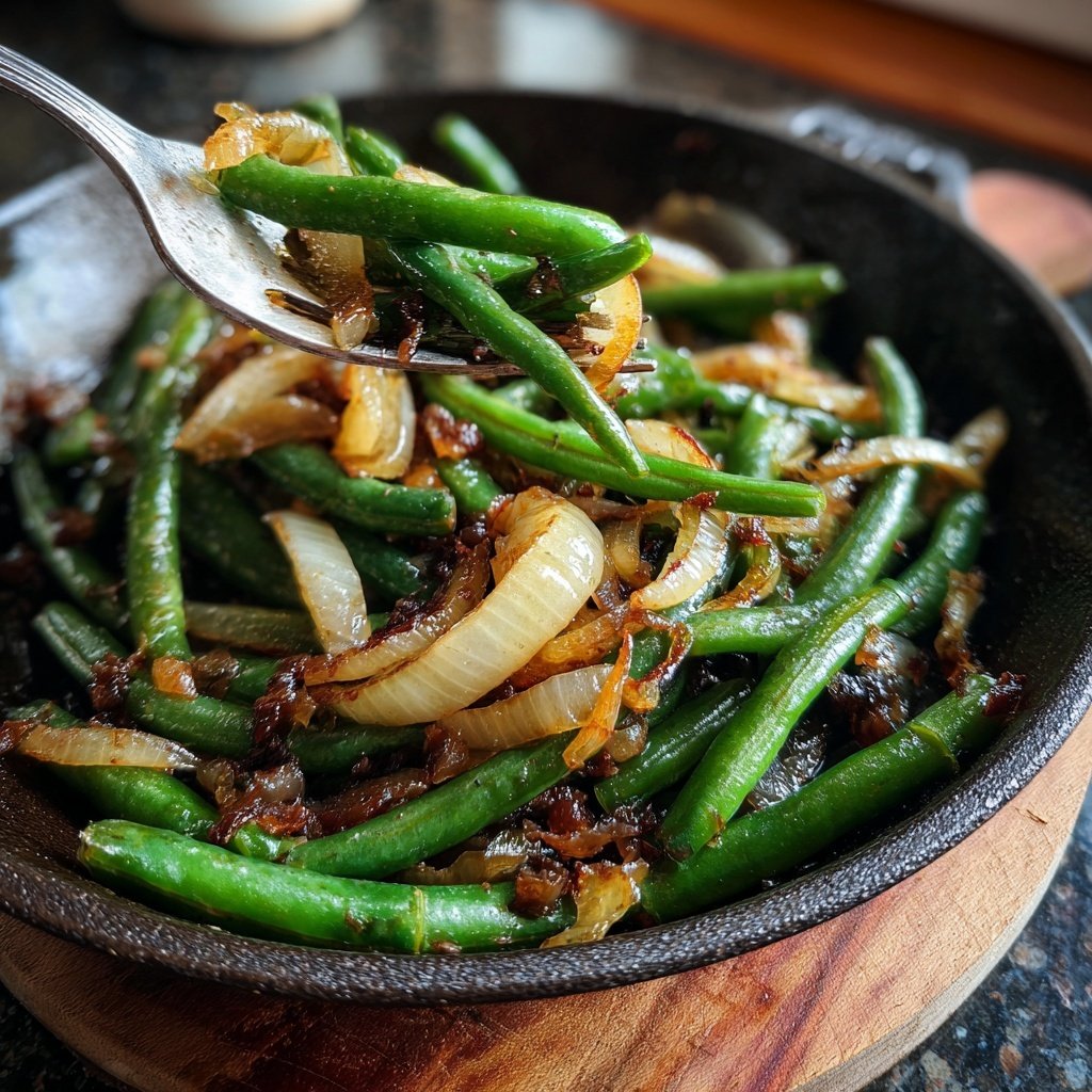 Schnibbelbohnen Pfanne – Low Carb