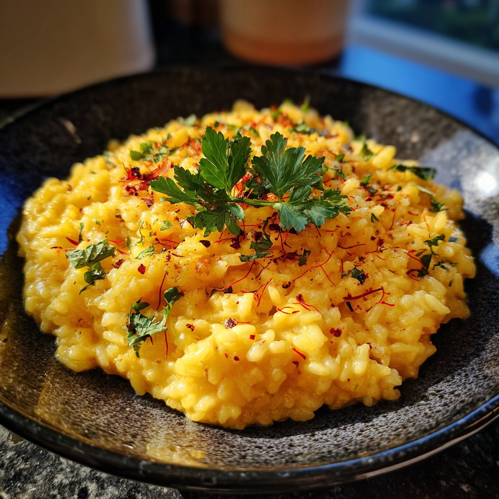 Safranrisotto für ein besonderes Dinner