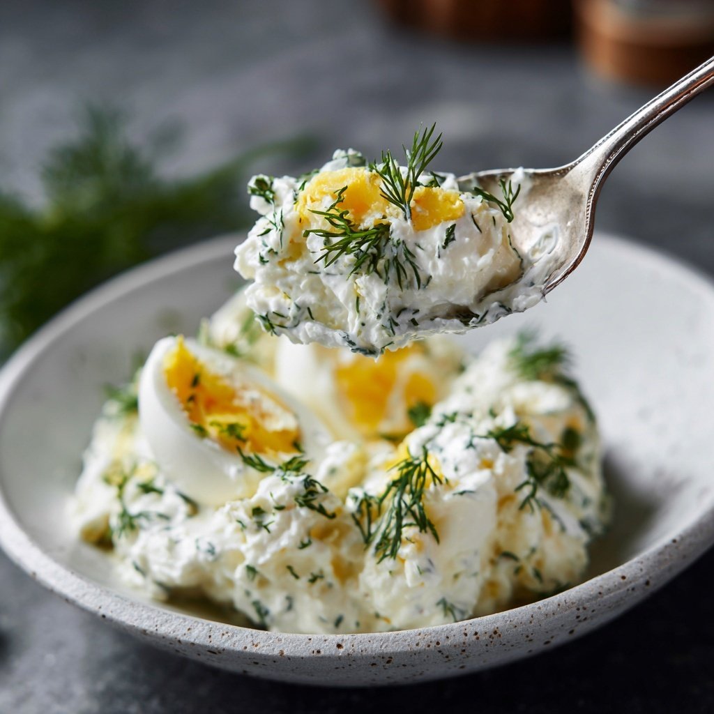 Schnell & Einfach 10-Minuten-Eiersalat mit Joghurt