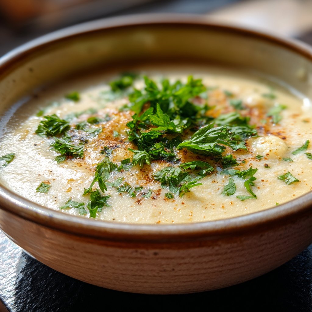 Blumenkohlsuppe mit Petersilie