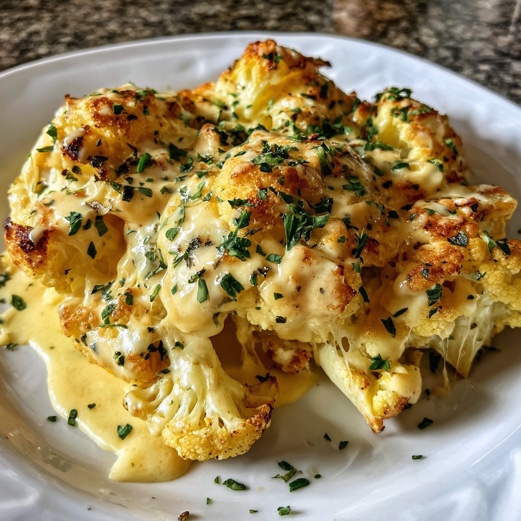 Blumenkohl mit Käsesauce