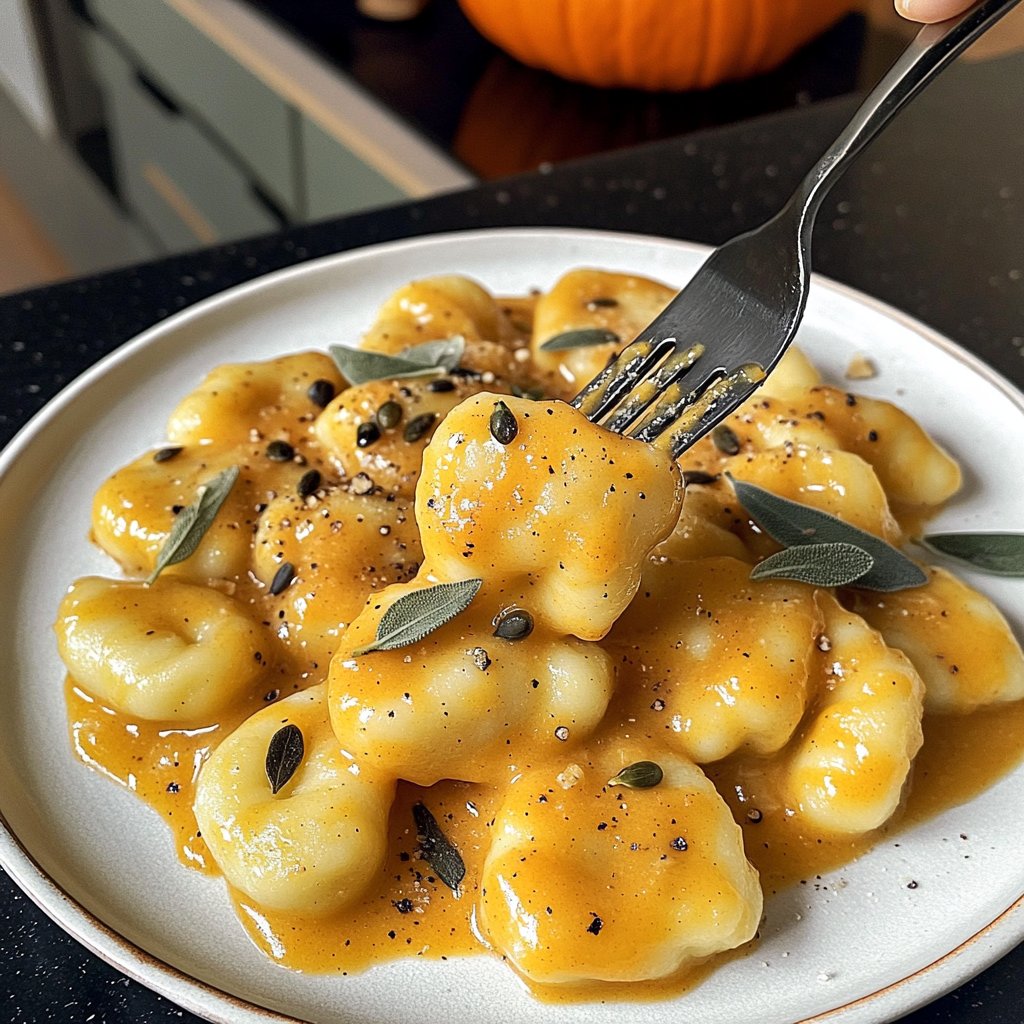 Gnocchi mit Kürbissauce